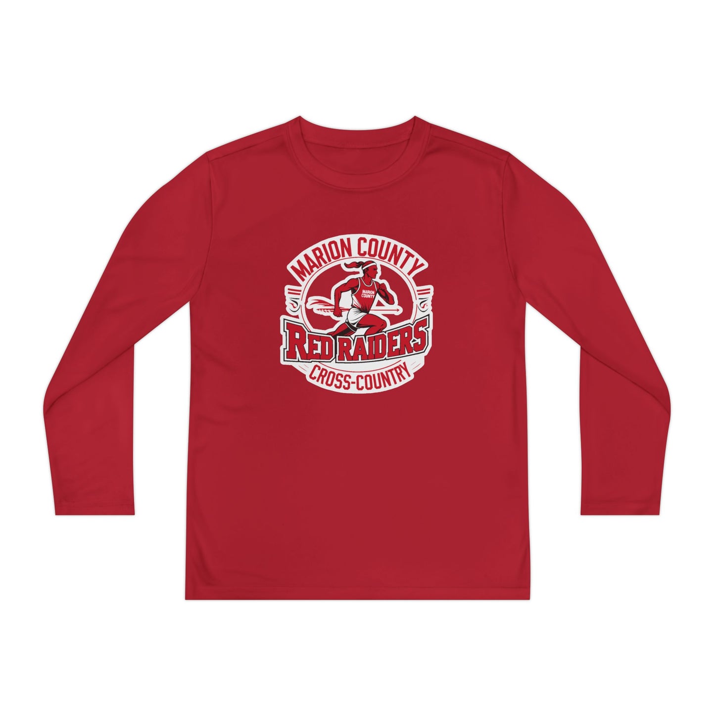 Youth Long Sleeve Tee \ Marion County Red Raiders Cross-Country \ MCCC2