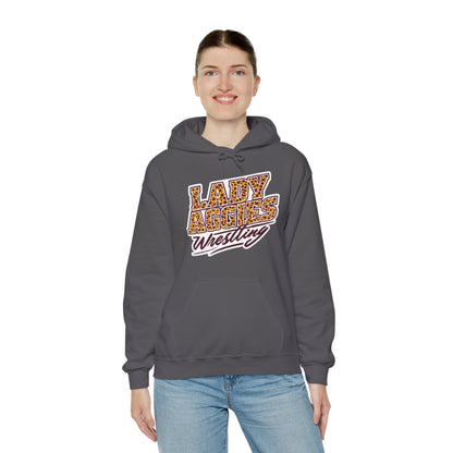 Adult Hoodie Sweatshirt \ Hamilton Aggies Wrestling \ HAWG3