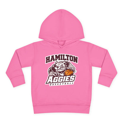 Toddler Hoodie Sweatshirt \ Hamilton Aggies Basketball \ HABB1