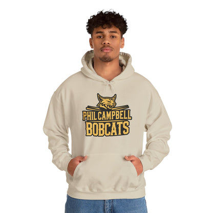 Adult Hoodie Sweatshirt \ Phil Campbell Bobcats \ PCB2
