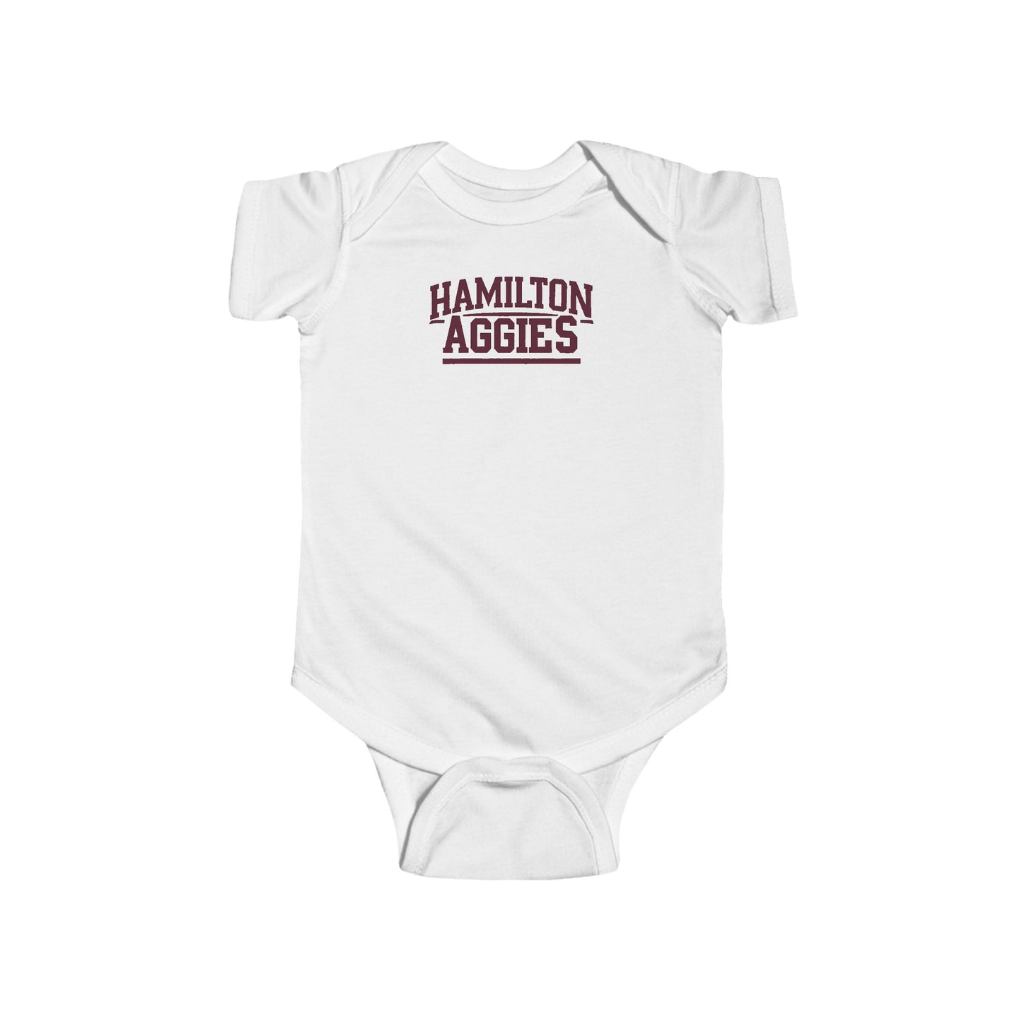 Short Sleeve Baby Bodysuit \ Hamilton Aggies \ HA2