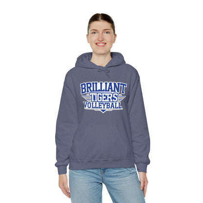 Adult Hoodie Sweatshirt \ Brilliant Tigers Volleyball \ BTV2