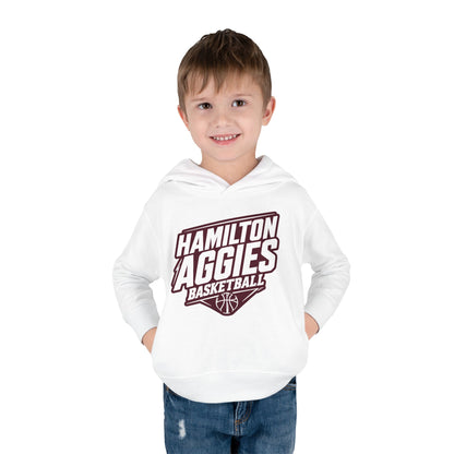 Toddler Hoodie Sweatshirt \ Hamilton Aggies Basketball \ HABB2