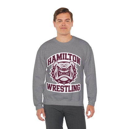 Adult Crewneck Sweatshirt \ Hamilton Aggies Wrestling \ HAW2