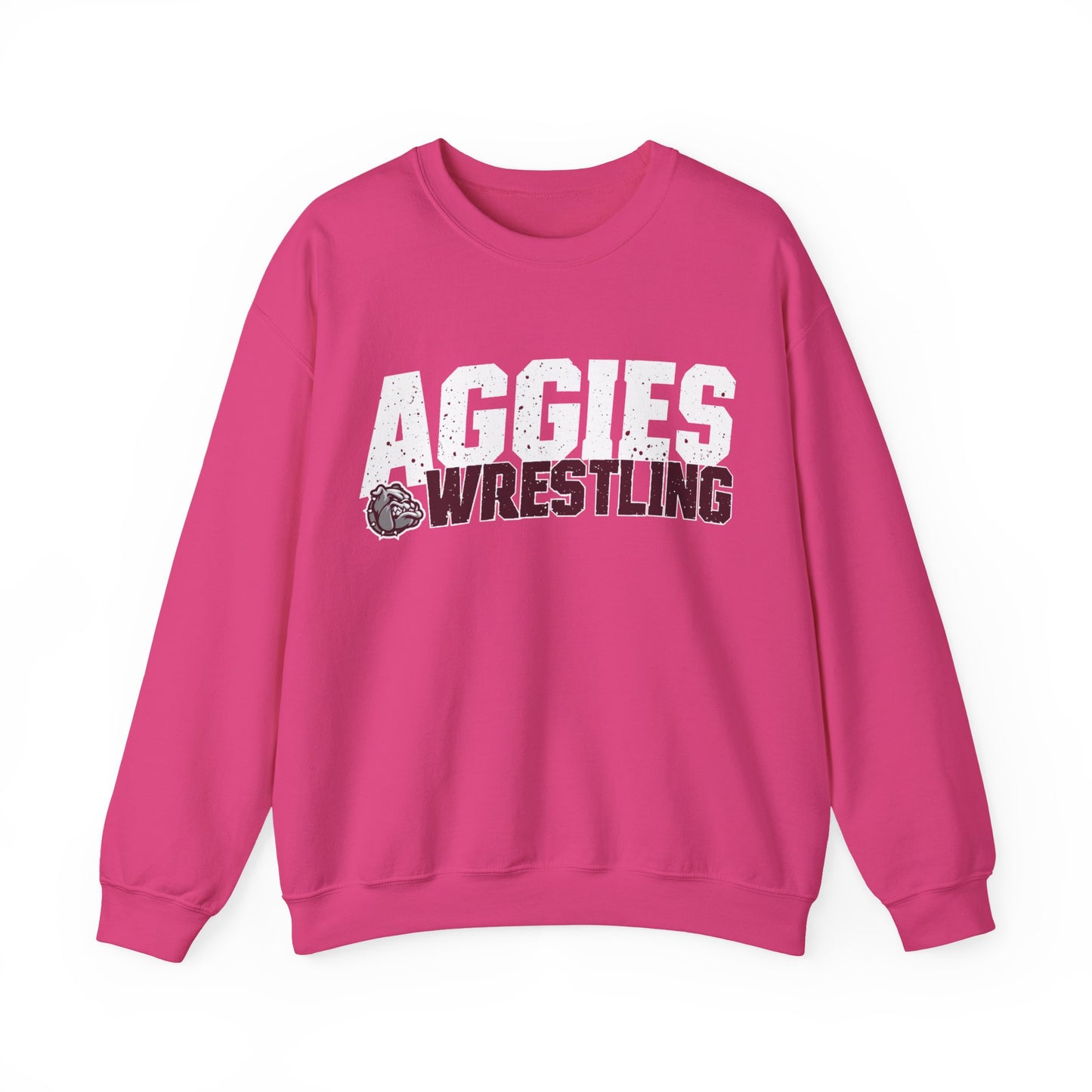 Adult Crewneck Sweatshirt \ Hamilton Aggies Wrestling \ HAW3
