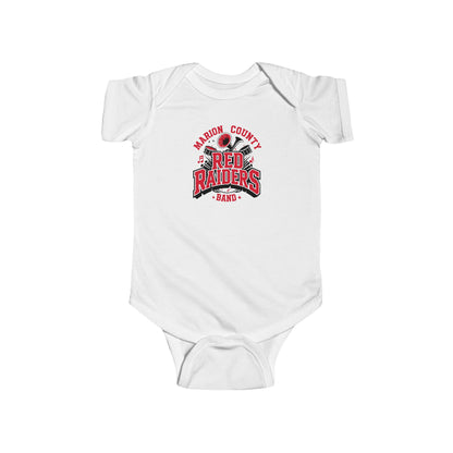 Short Sleeve Baby Bodysuit \ Marion County Red Raiders Band \ MCB2
