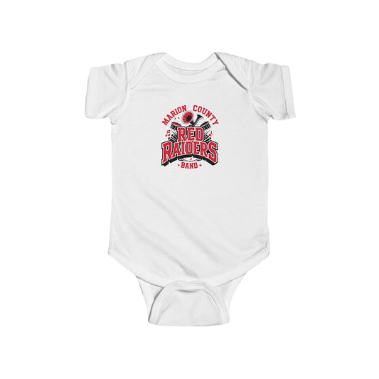 Short Sleeve Baby Bodysuit \ Marion County Red Raiders Band \ MCB2