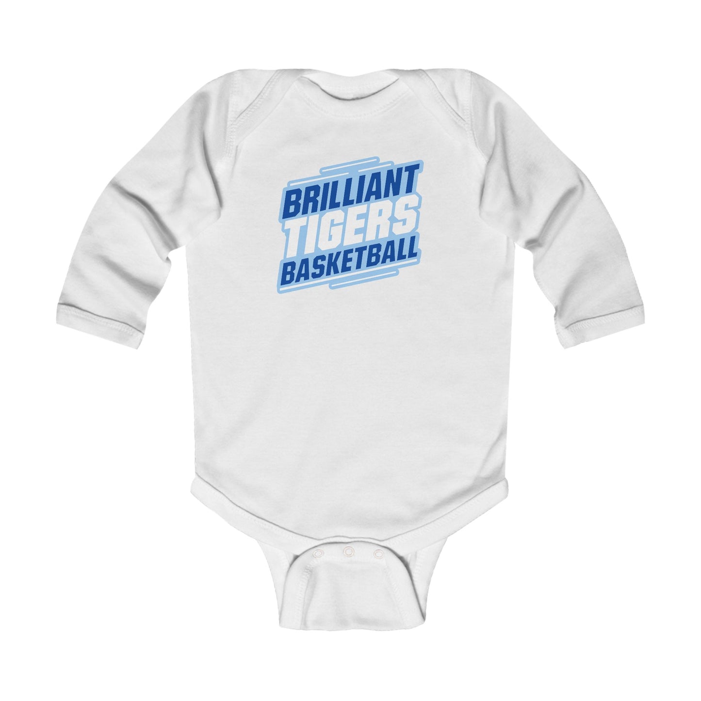 Long Sleeve Baby Bodysuit \ Brilliant Tigers Basketball \ BTBK2