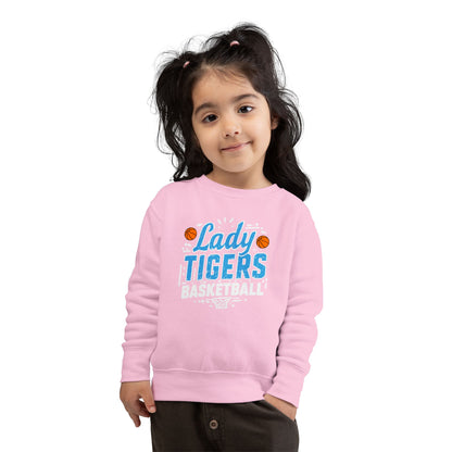Toddler Crewneck Sweatshirt \ Brilliant Tigers Basketball \ BTBKG1