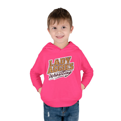 Toddler Hoodie Sweatshirt \ Hamilton Aggies Wrestling \ HAWG3