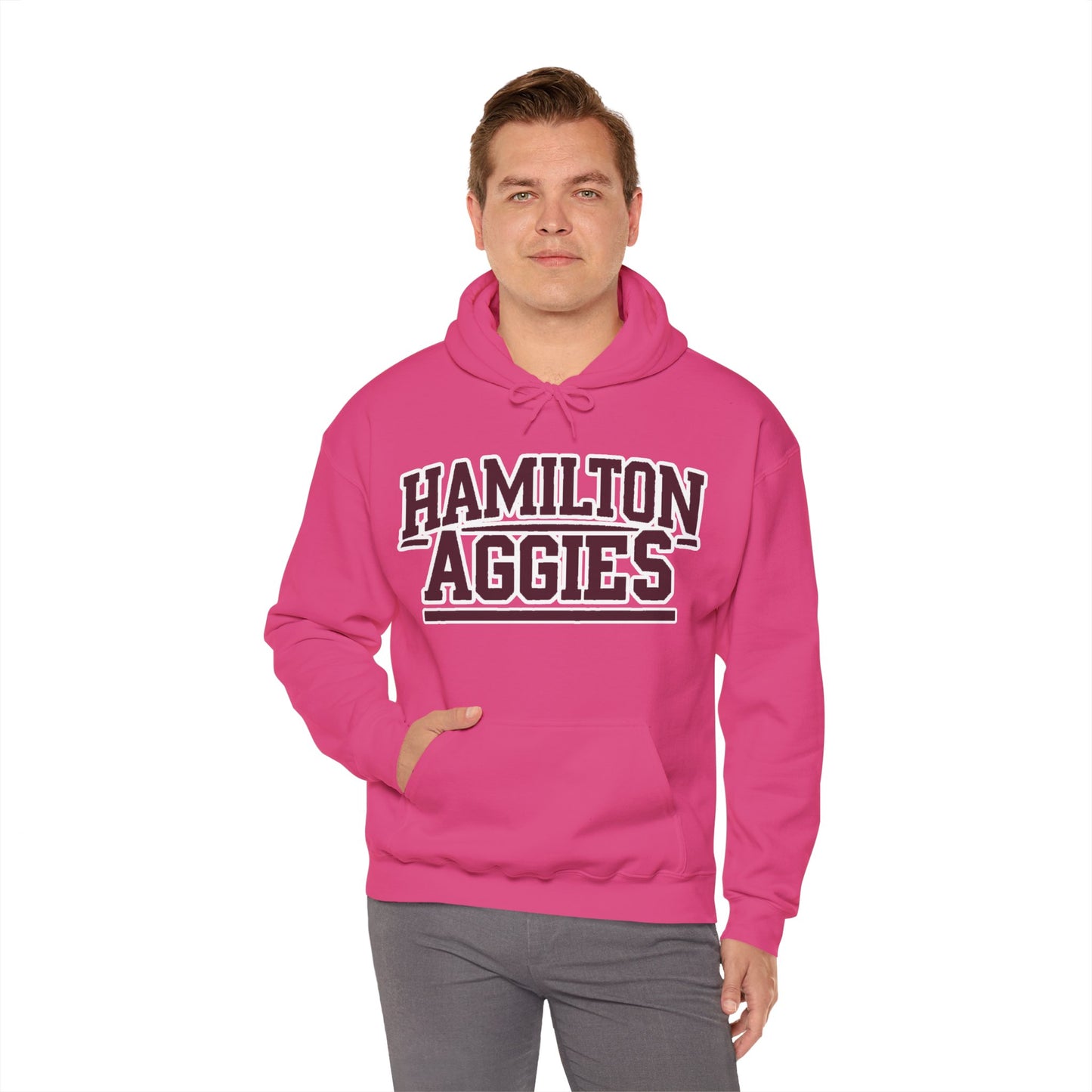 Adult Hoodie Sweatshirt \ Hamilton Aggies \ HA2