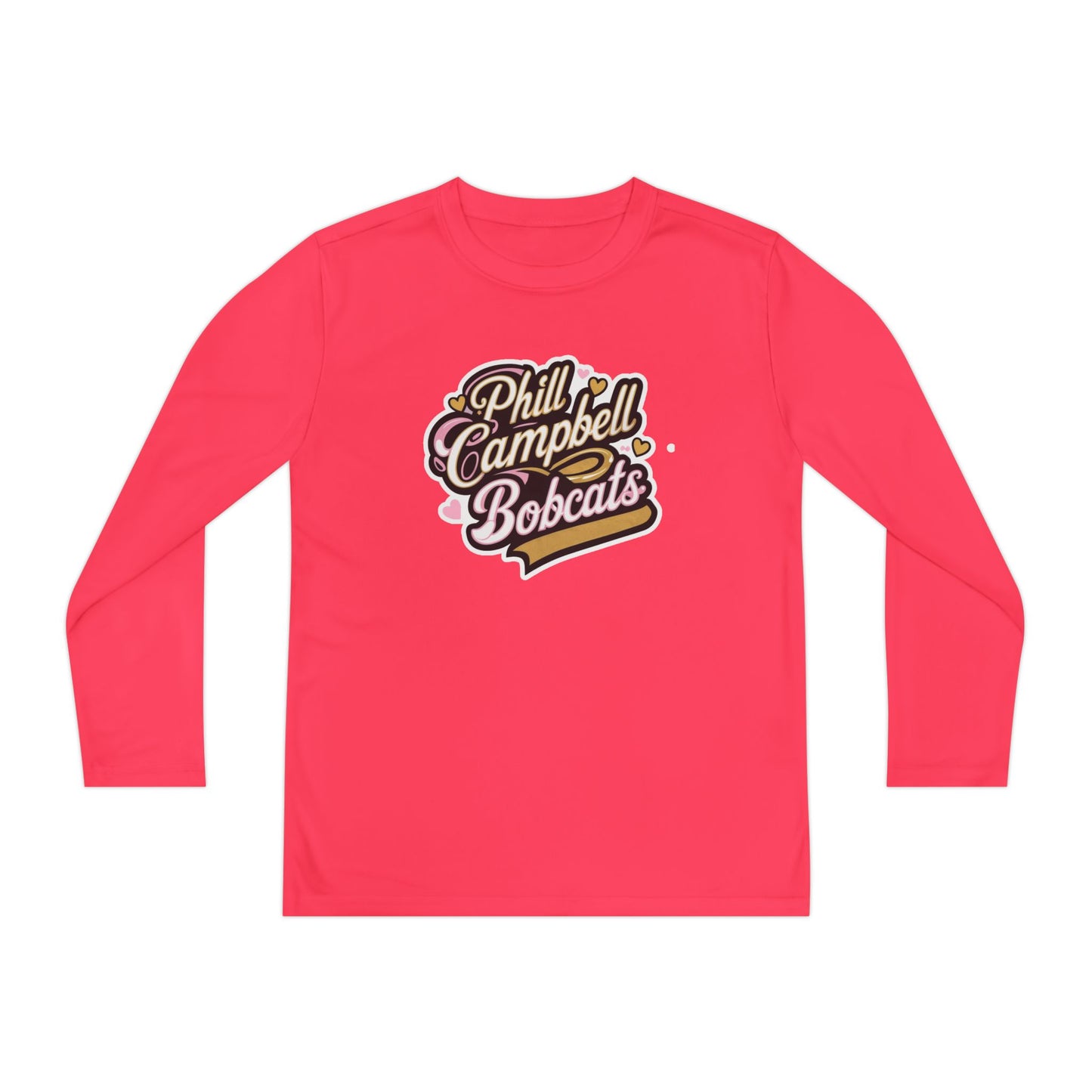 Youth Long Sleeve Tee \ Phill Campbell Bobcats \ PCBG1