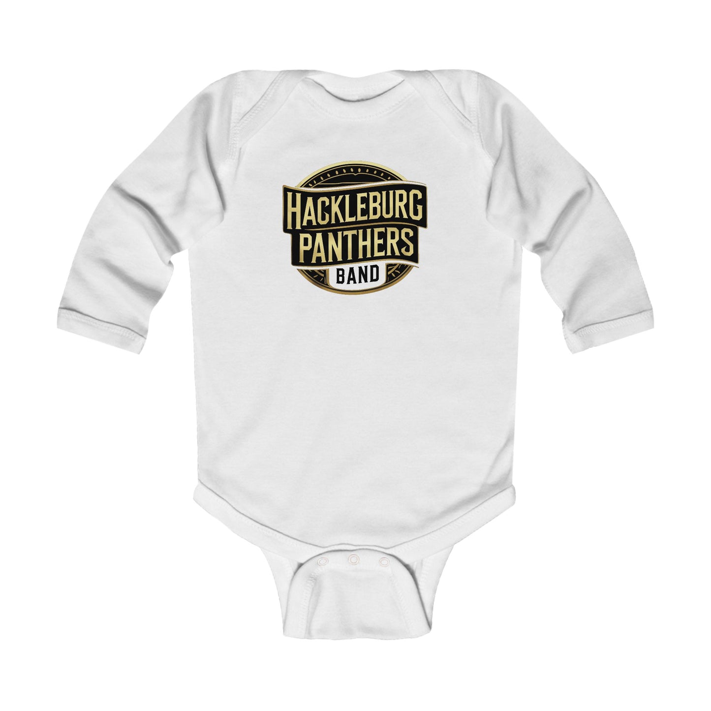 Long Sleeve Baby Bodysuit \ Hackleburg Panthers Band \ HPB2