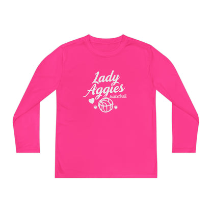 Youth Long Sleeve Tee \ Hamilton Aggies Basketball \ HABBG2