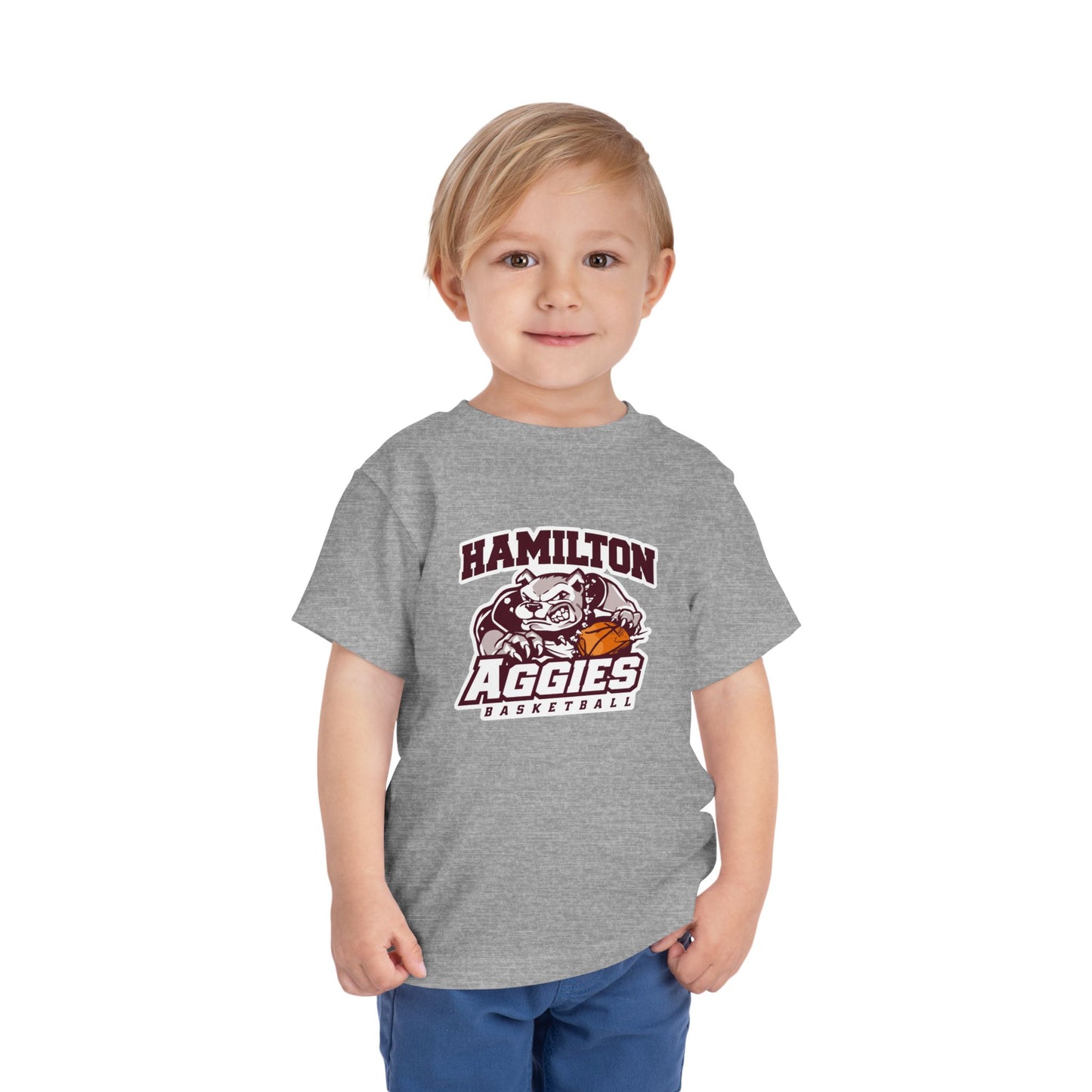 Toddler Tee \ Hamilton Aggies Basketball \ HABB1