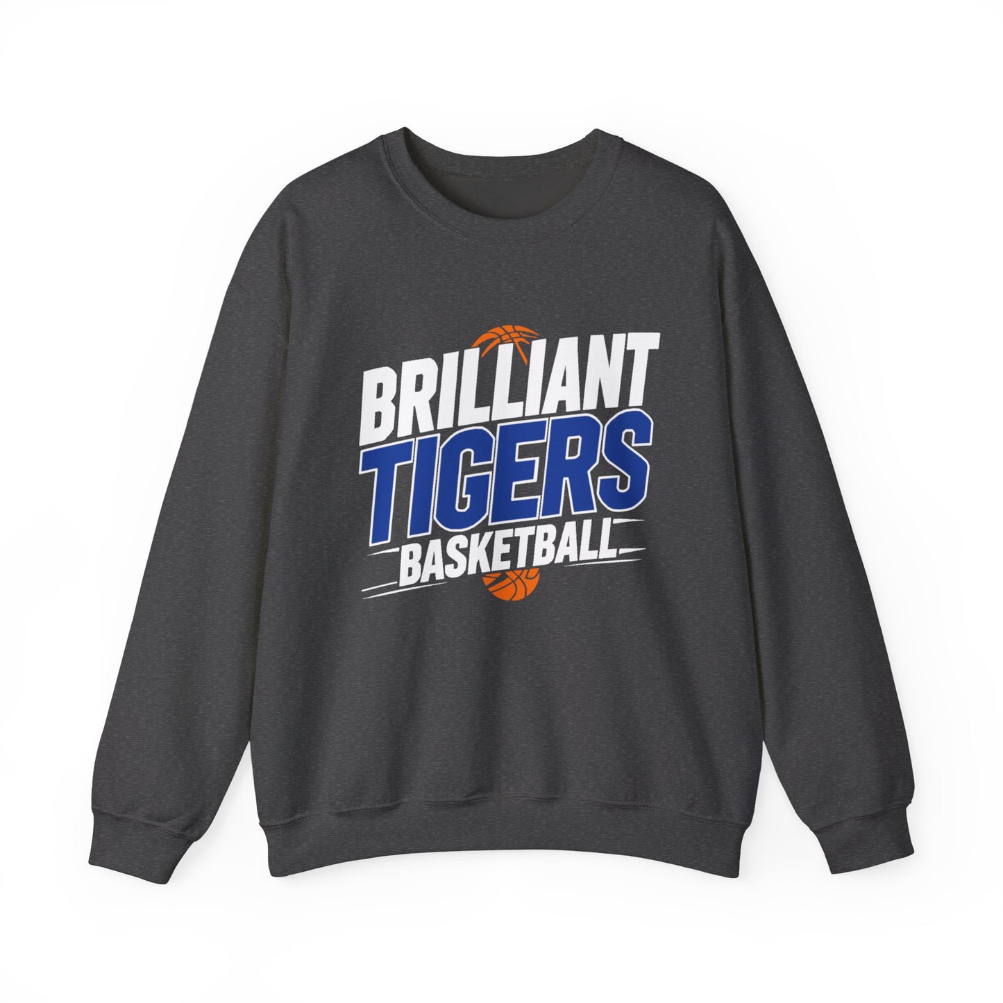 Adult Crewneck Sweatshirt \ Brilliant Tigers Basketball \ BTBK1