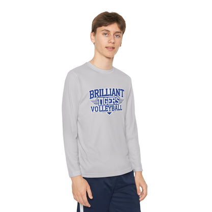 Youth Long Sleeve Tee \ Brilliant Tigers Volleyball \ BTV2