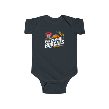 Short Sleeve Baby Bodysuit \ Phil Campbell Bobcats Basketball \ PCBBK1