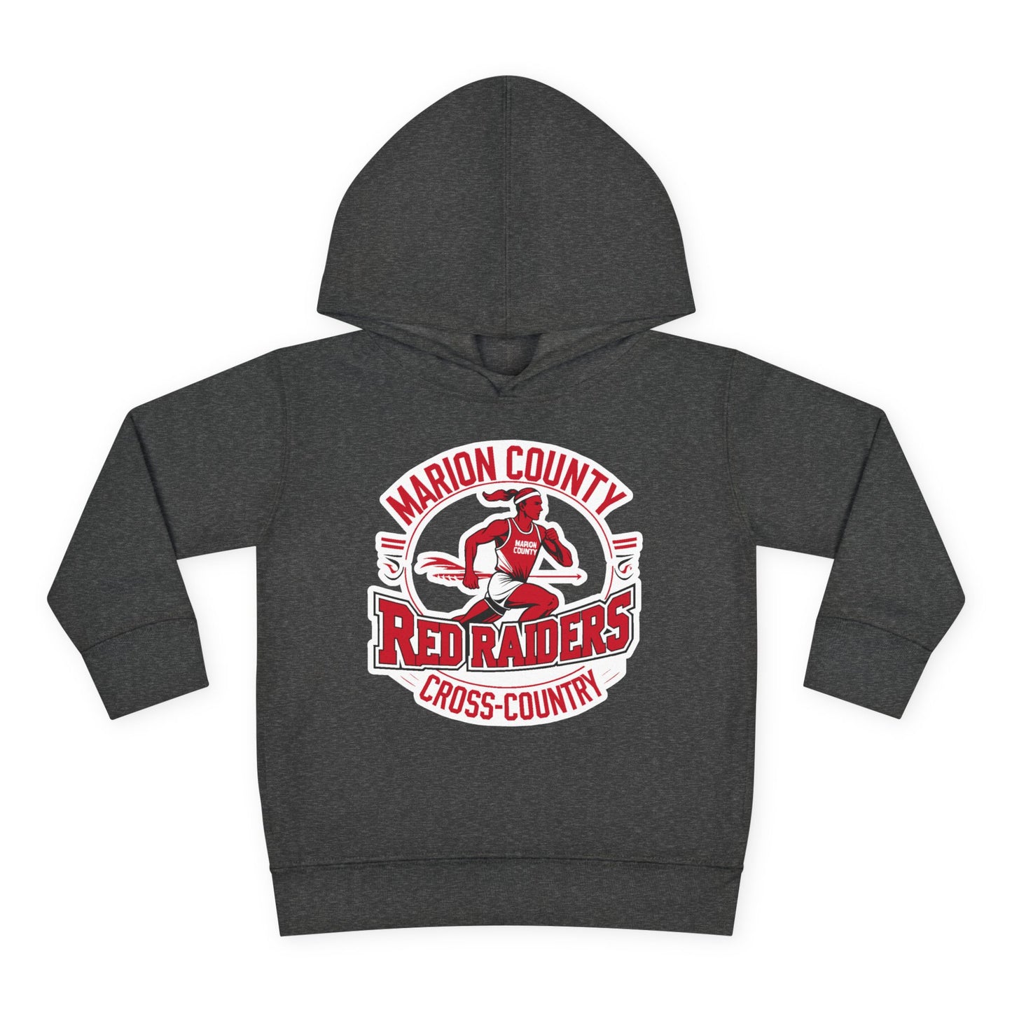 Toddler Hoodie Sweatshirt \ Marion County Red Raiders Cross-Country \ MCCC2