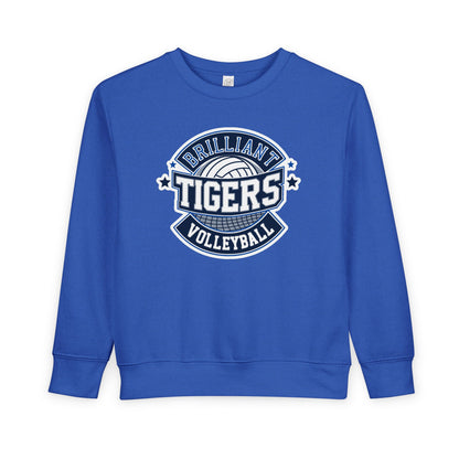 Toddler Hoodie Sweatshirt \ Brilliant Tigers Volleyball \ BTV1