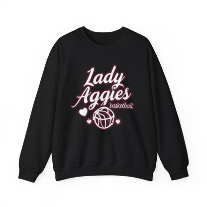 Adult Crewneck Sweatshirt \ Hamilton Aggies Basketball \ HABKG2