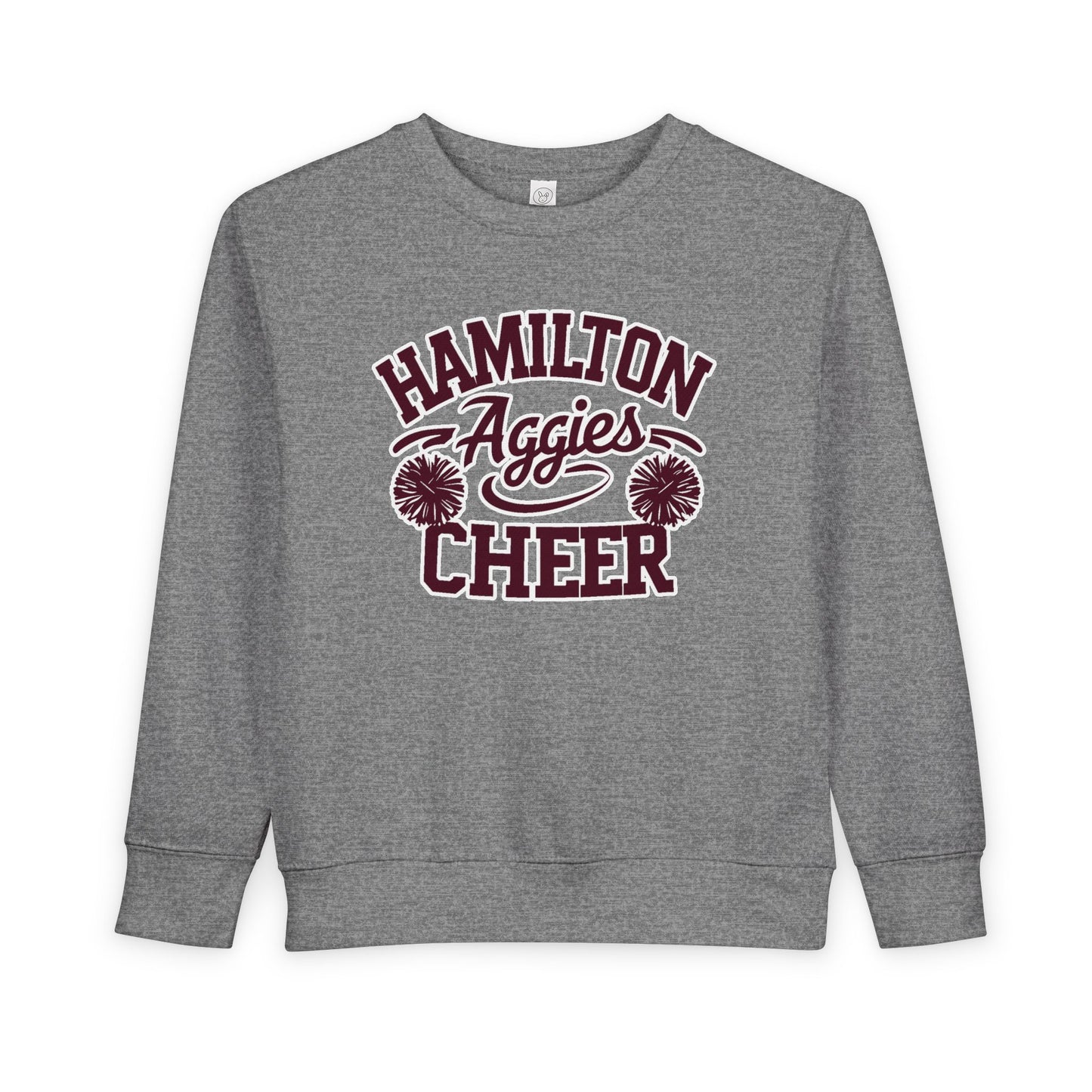 Toddler Crewneck Sweatshirt \ Hamilton Aggies Cheer \ Style HAC2