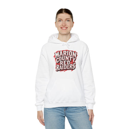 Adult Hoodie Sweatshirt \ Marion County Red Raiders \ MC1