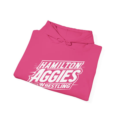 Adult Hoodie Sweatshirt \ Hamilton Aggies Wrestling \ HAW1