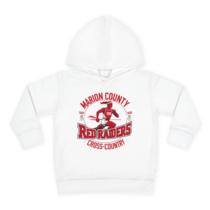 Toddler Hoodie Sweatshirt \ Marion County Red Raiders Cross-Country \ MCCC2