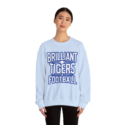 Adult Crewneck Sweatshirt \ Brilliant Tigers Football \ BTF1