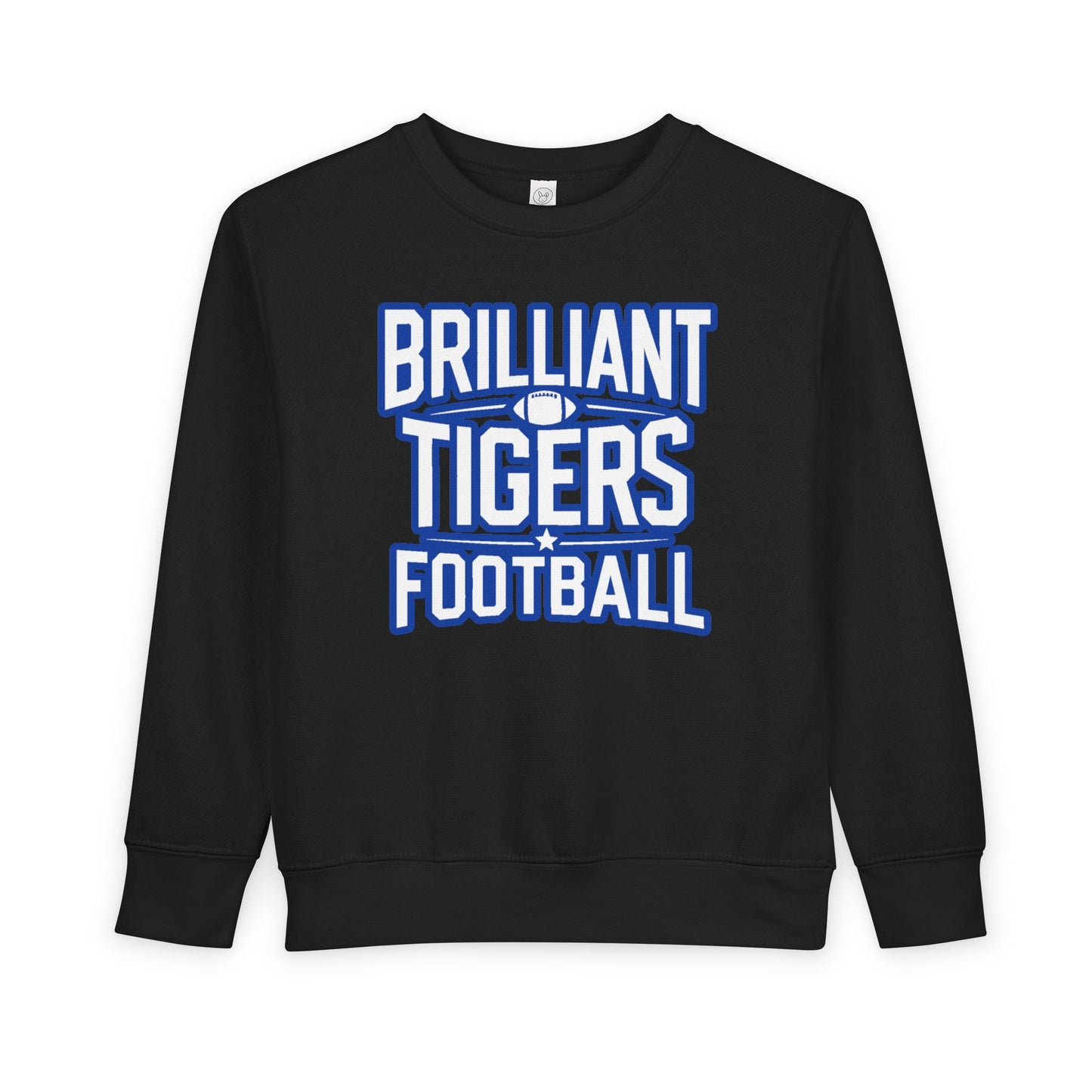 Toddler Crewneck Sweatshirt \ Brilliant Tigers Football \ BTF1