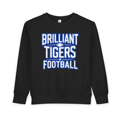 Toddler Crewneck Sweatshirt \ Brilliant Tigers Football \ BTF1