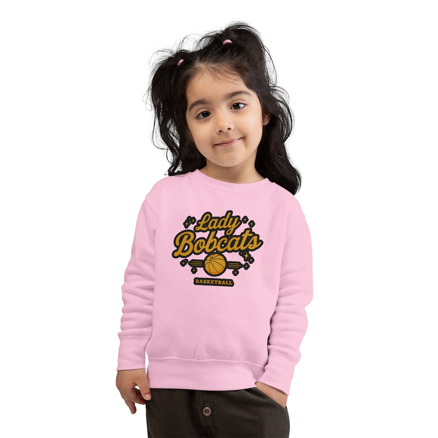 Toddler Crewneck Sweatshirt \ Phil Campbell Bobcats Basketball \ PCBBKG2