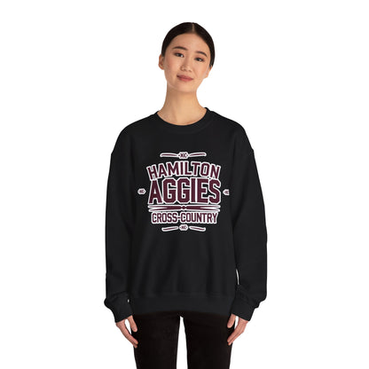 Adult Crewneck Sweatshirt \ Hamilton Aggies Cross-Country \ HCC1