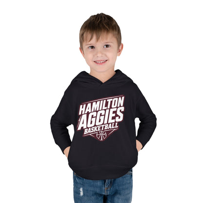 Toddler Hoodie Sweatshirt \ Hamilton Aggies Basketball \ HABB2