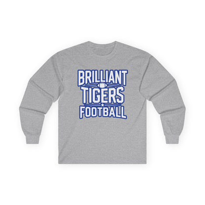 Adult Long Sleeve Tee \ Brilliant Tigers Football \ BTF1