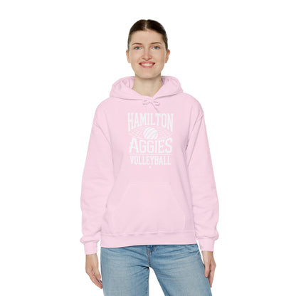 Adult Hoodie Sweatshirt \ Hamilton Aggies Volleyball \ HAV2