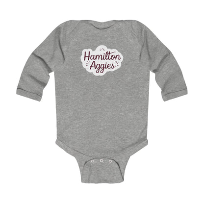 Long Sleeve Baby Bodysuit \ Hamilton Aggies \ HAG1