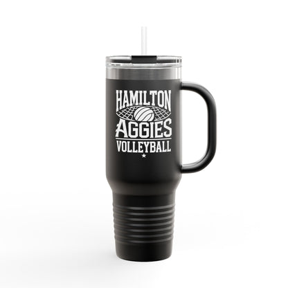 40oz Insulated Tumbler \ Hamilton Aggies Volleyball \ HAV2