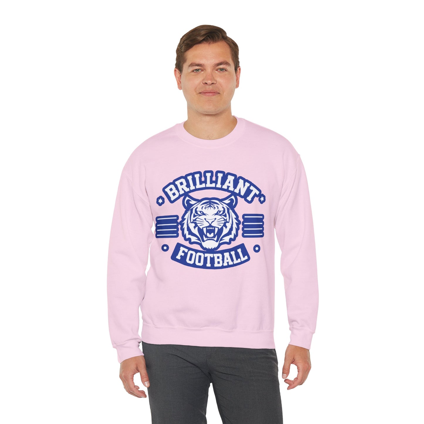 Adult Crewneck Sweatshirt \ Brilliant Tigers Football \ BTF2