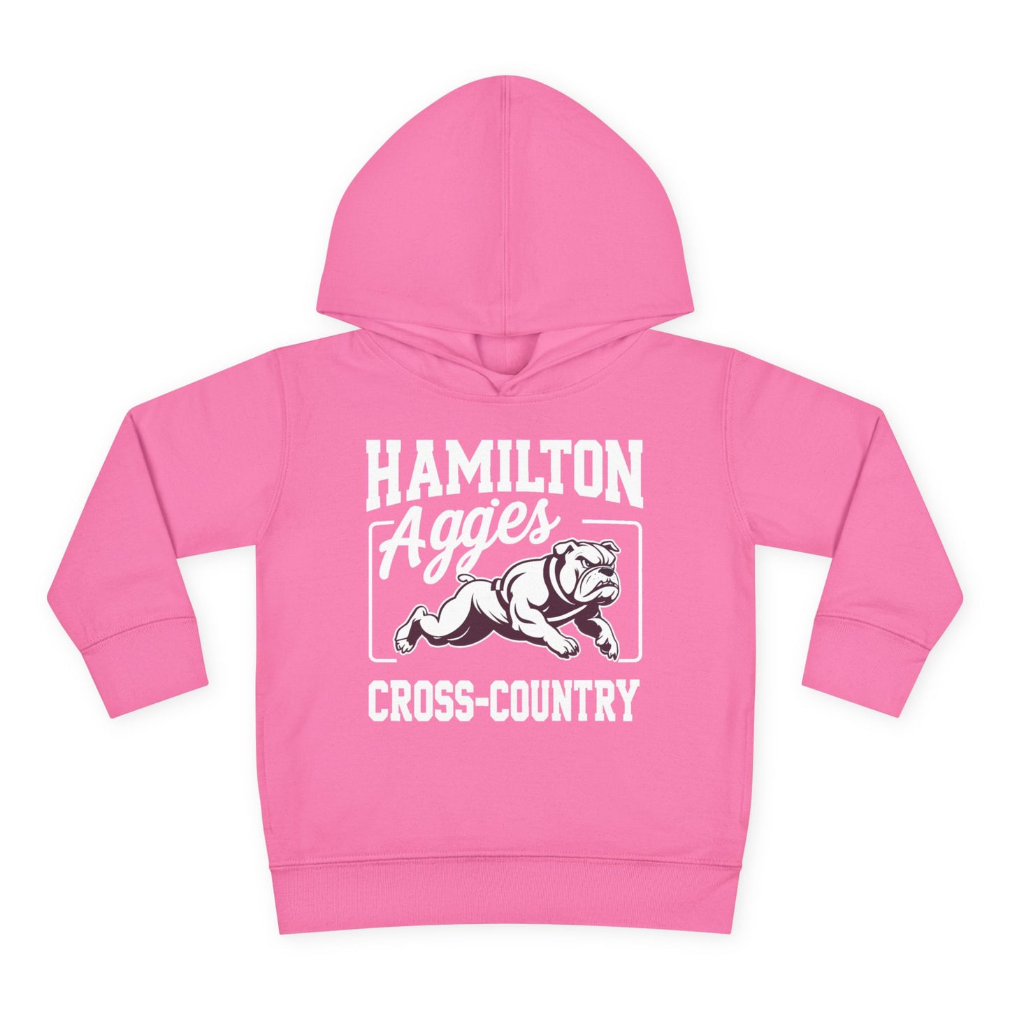 Toddler Hoodie Sweatshirt \ Hamilton Aggies Cross-Country \ HCC2