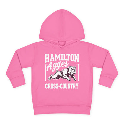 Toddler Hoodie Sweatshirt \ Hamilton Aggies Cross-Country \ HCC2
