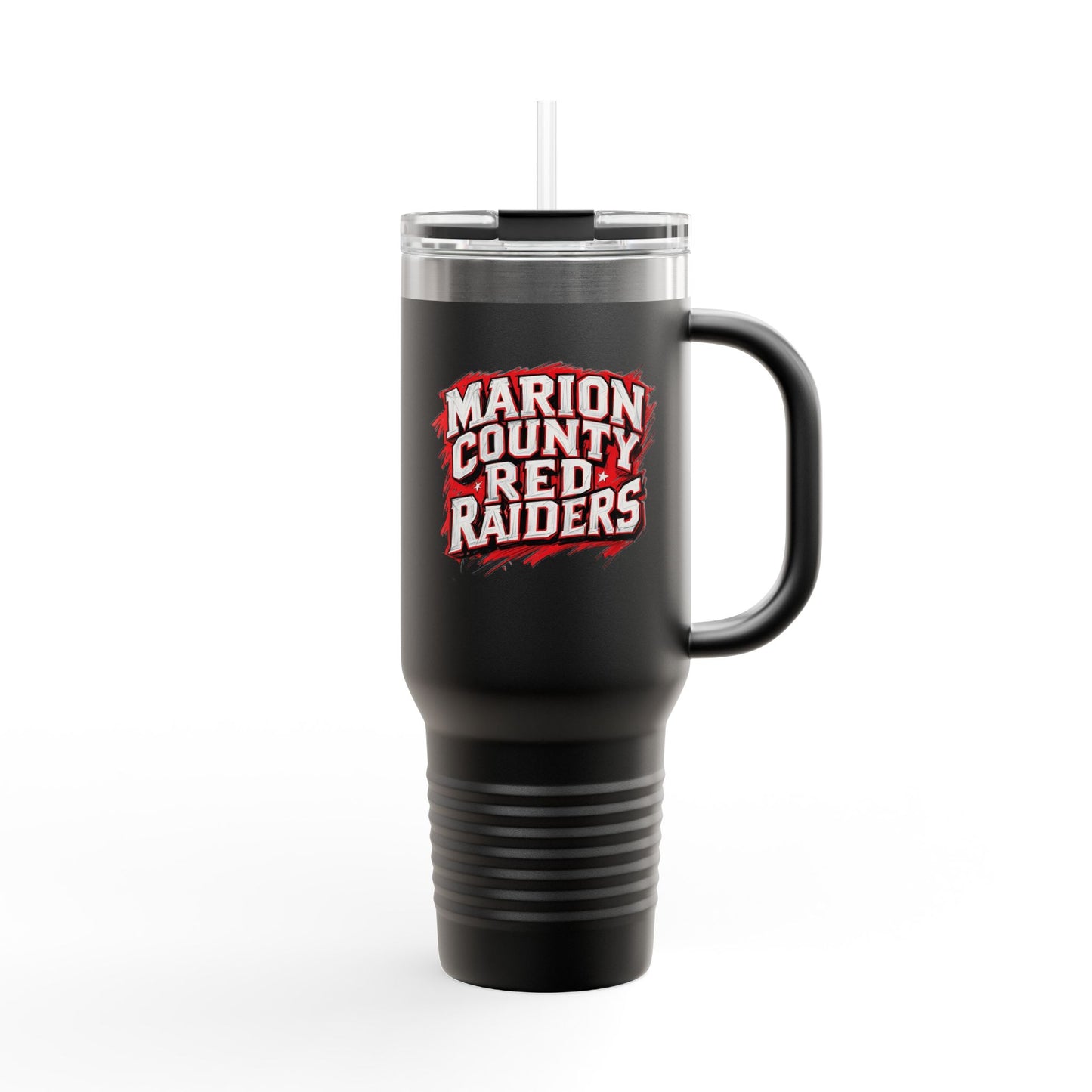 40oz Insulated Tumbler \ Marion County Red Raiders \ MC1