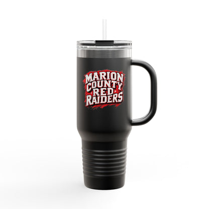 40oz Insulated Tumbler \ Marion County Red Raiders \ MC1