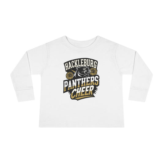 Toddler Long Sleeve Tee \ Hackleburg Panthers Cheer \ HPC1