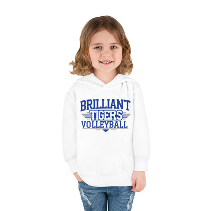 Toddler Hoodie Sweatshirt \ Brilliant Tigers Volleyball \ BTV2