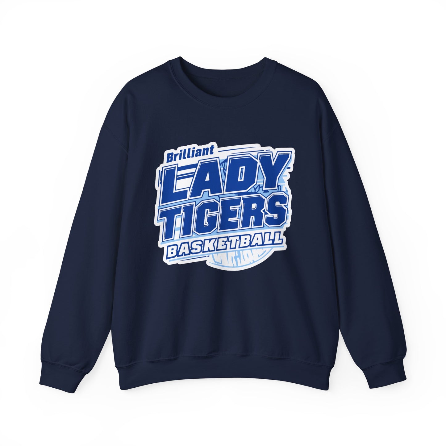 Adult Crewneck Sweatshirt \ Brilliant Tigers Basketball \ BTBKG2