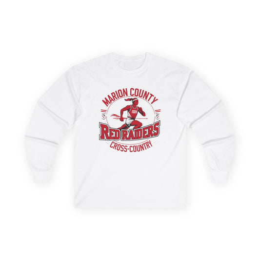 Adult Long Sleeve Tee \ Marion County Red Raiders Cross-Country \ MCCC2