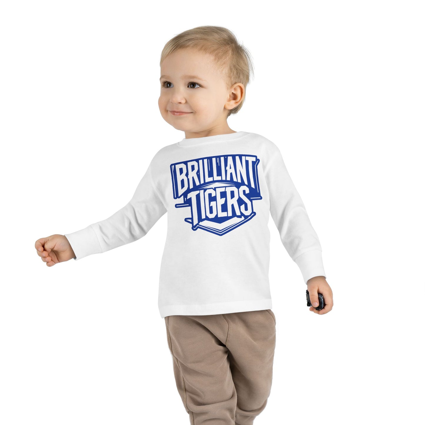 Toddler Long Sleeve Tee \ Brilliant Tigers \ BT2
