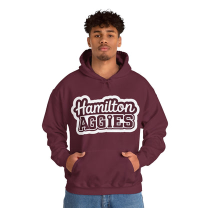 Adult Hoodie Sweatshirt \ Hamilton Aggies \ HAG2